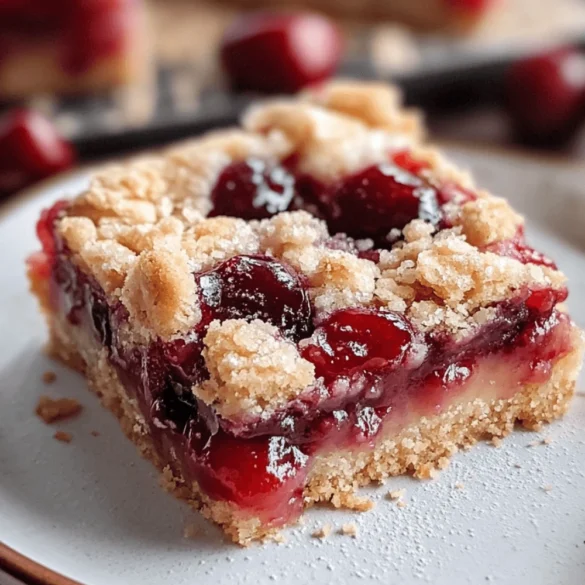 Cherry Pie Bars: A Sweet Treat for Any Occasion