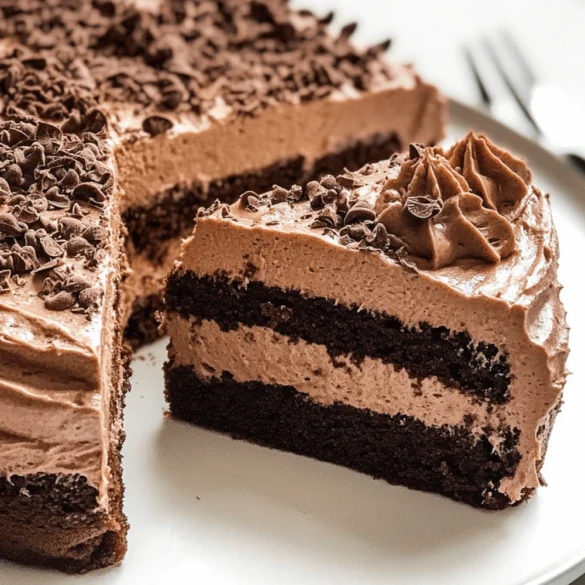 Chocolate mousse cake: The ultimate indulgence