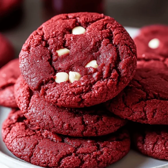 The Secret to Soft and Chewy Red Velvet Cake Cookies