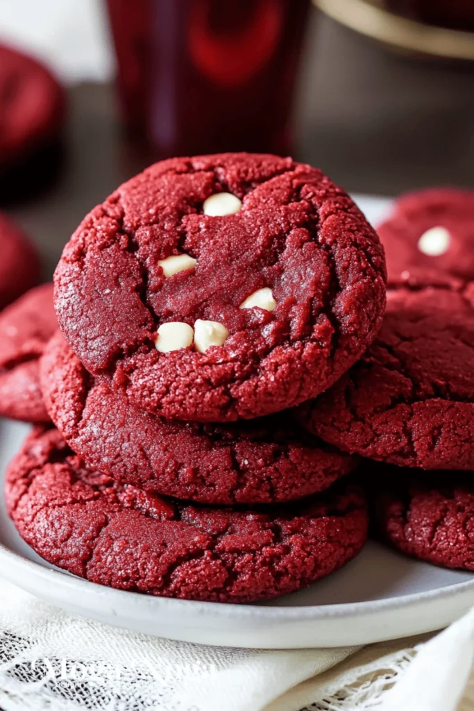 The Secret to Soft and Chewy Red Velvet Cake Cookies