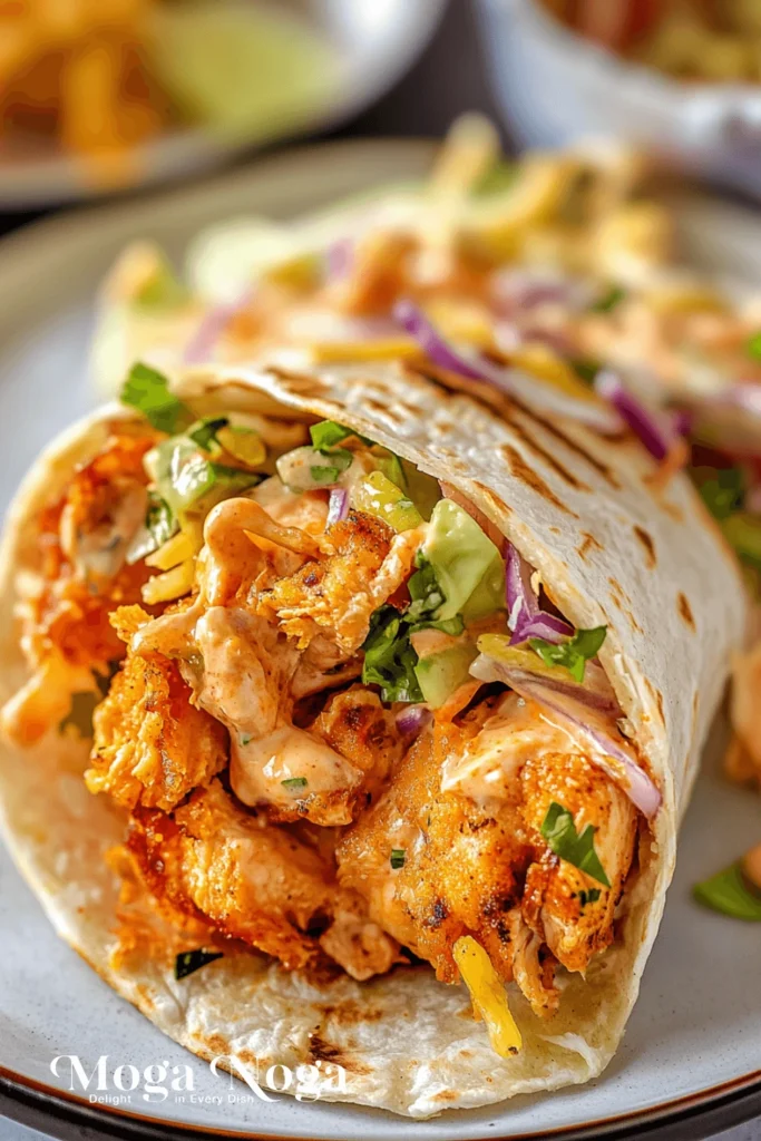 Buffalo chicken wrap: A spicy, flavorful delight