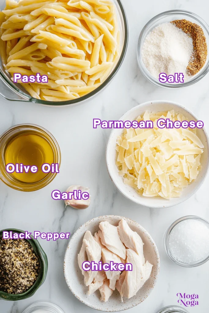 Rich and Creamy One-Pot Chicken Alfredo That Feels Like a Hug-Ingredients