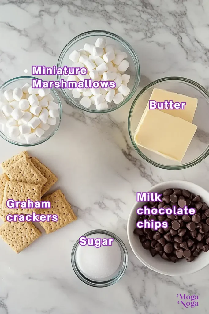 Irresistible S'mores Bars Recipe: A Nostalgic Treat You'll Adore-Ingredients