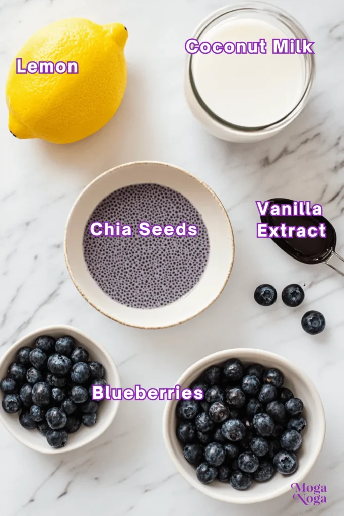 Blueberry Chia Pudding: A Delicious and Nutritious Treat-Ingredients