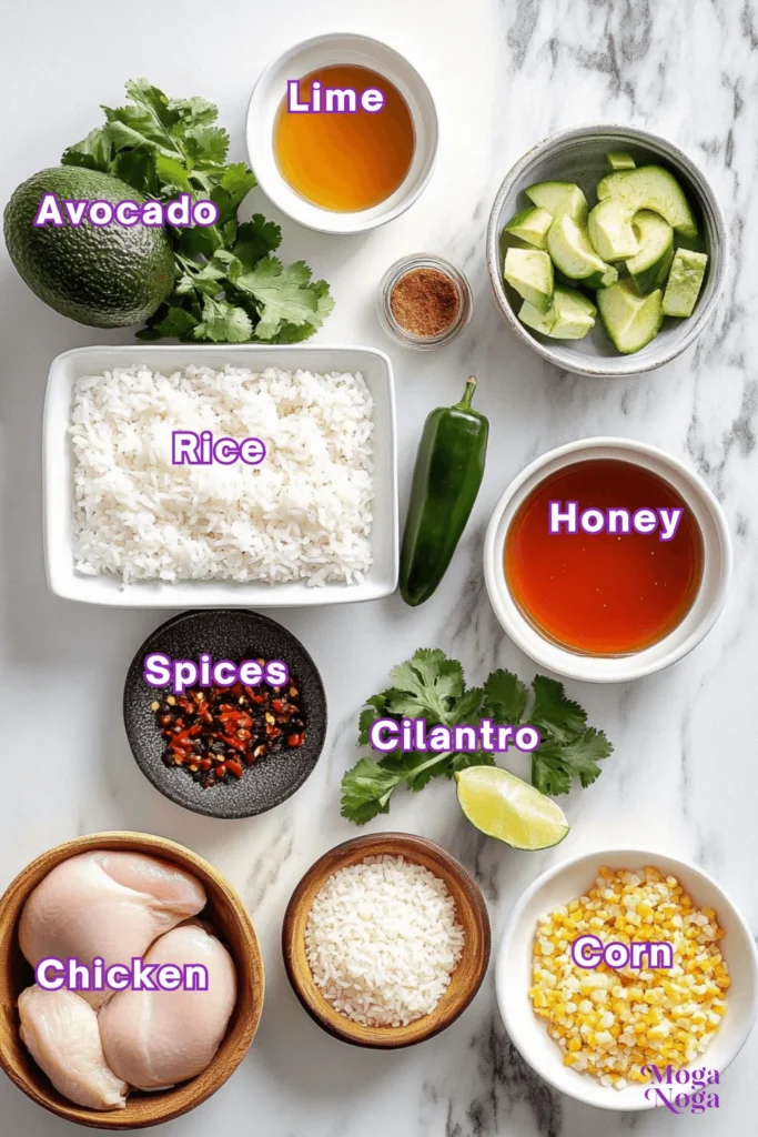 Chicken Rice Bowl: A Perfectly Balanced Meal-Ingredients