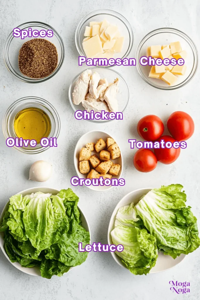 The Ultimate Guide to Perfecting Your Chicken Caesar Salad-Ingredients