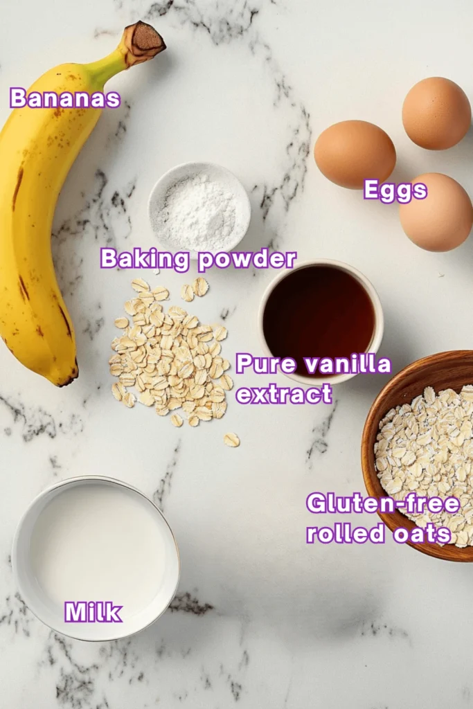 Perfect Banana Oatmeal Pancakes for Any Occasion-Ingredients