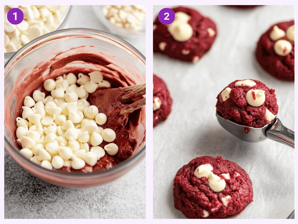 The Secret to Soft and Chewy Red Velvet Cake Cookies-Instructions