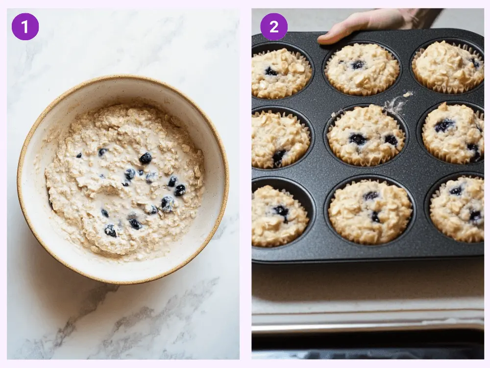 Blueberry Muffins with Oats: A Perfect Blend of Comfort and Health-Instructions