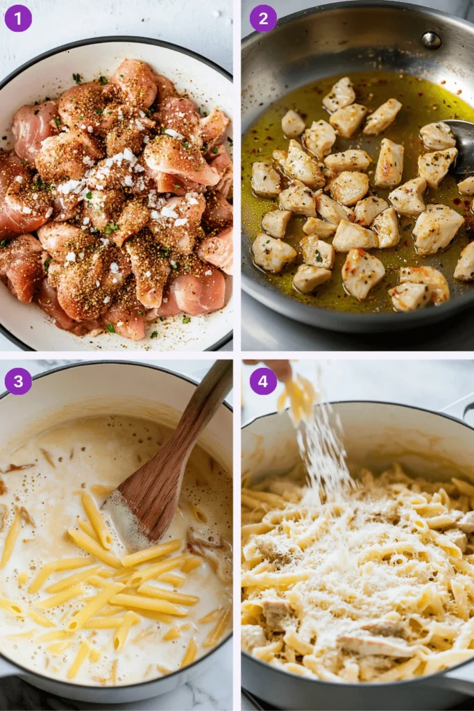 Rich and Creamy One-Pot Chicken Alfredo That Feels Like a Hug-How_To_Make