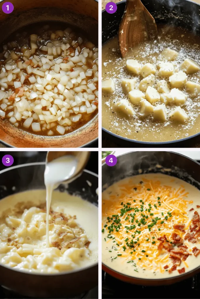 The Best Cheesy Potato Soup Recipe: Comfort in Every Spoonful-How_To_Make