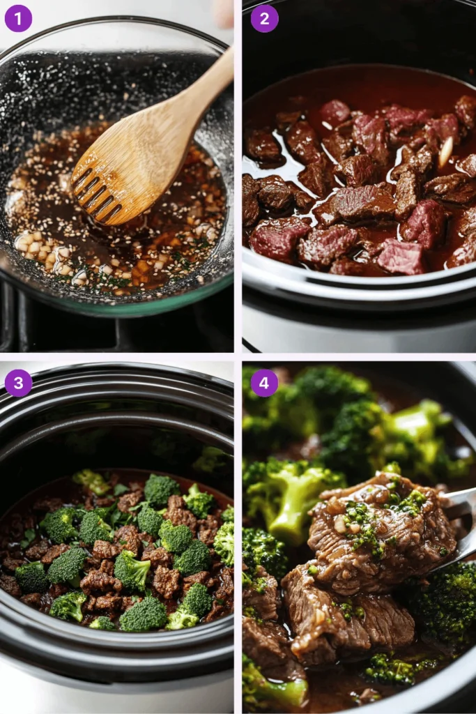 Easy Crockpot Beef and Broccoli Recipe: Better Than Takeout!-Instructions