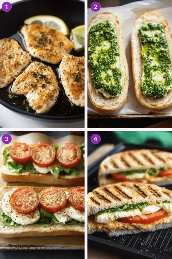 Gourmet Chicken Pesto Sandwich Made Easy: A Recipe to Remember-Instructions