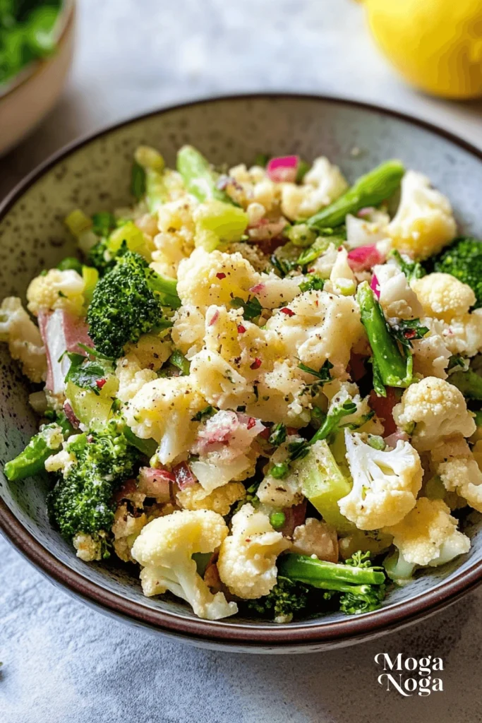 Broccoli Cauliflower Salad: The Perfect Blend of Crunch and Flavor-1