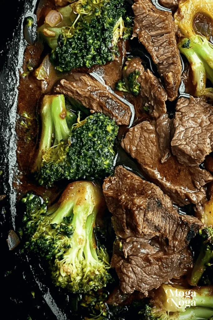 Easy Crockpot Beef and Broccoli Recipe: Better Than Takeout!-1