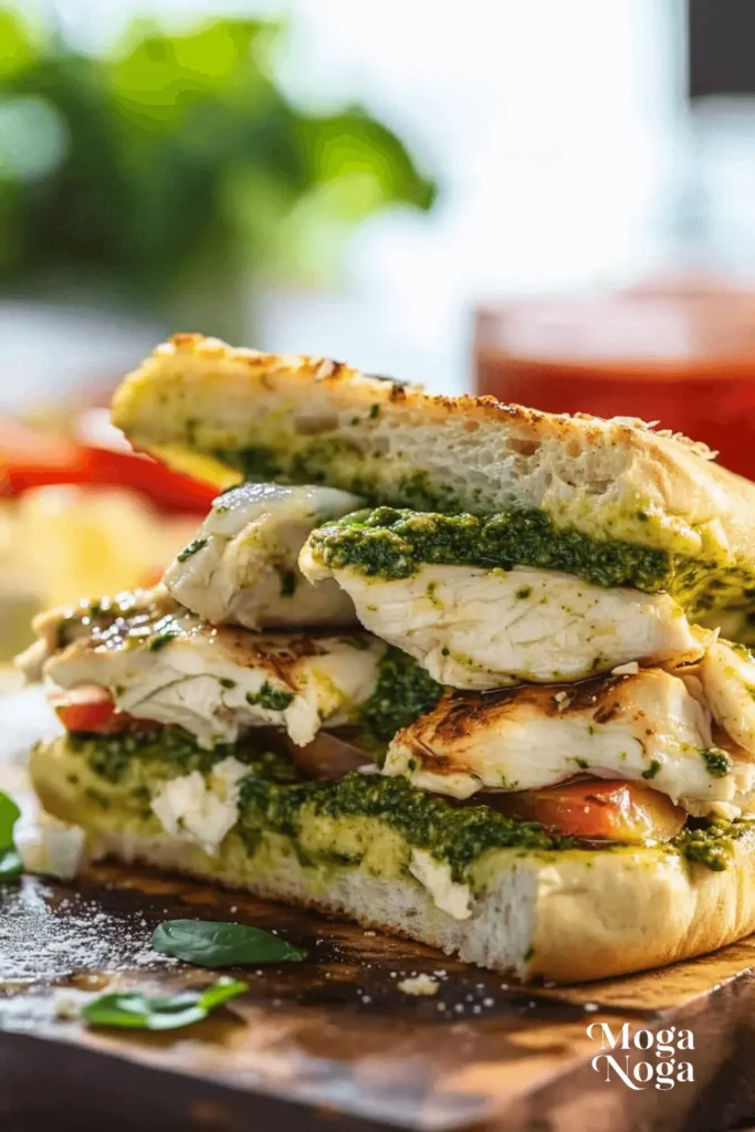 Gourmet Chicken Pesto Sandwich Made Easy: A Recipe to Remember-1