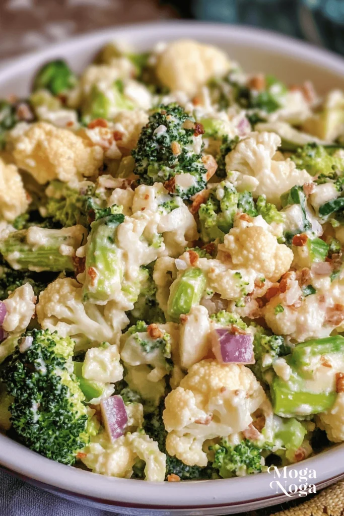 Broccoli Cauliflower Salad: The Perfect Blend of Crunch and Flavor-3