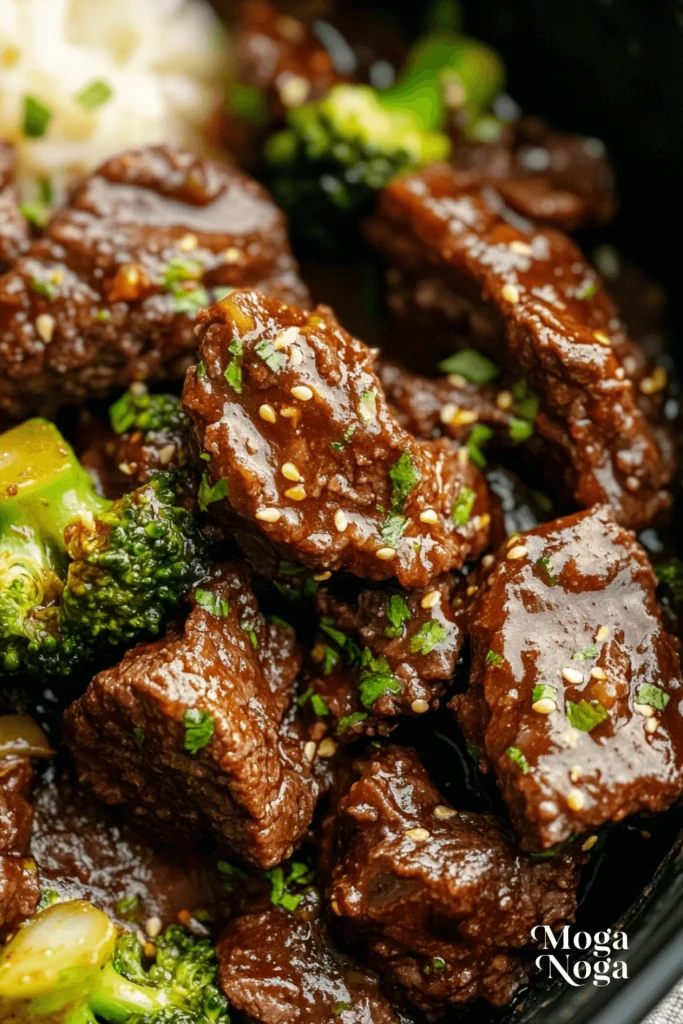 Easy Crockpot Beef and Broccoli Recipe: Better Than Takeout!-3