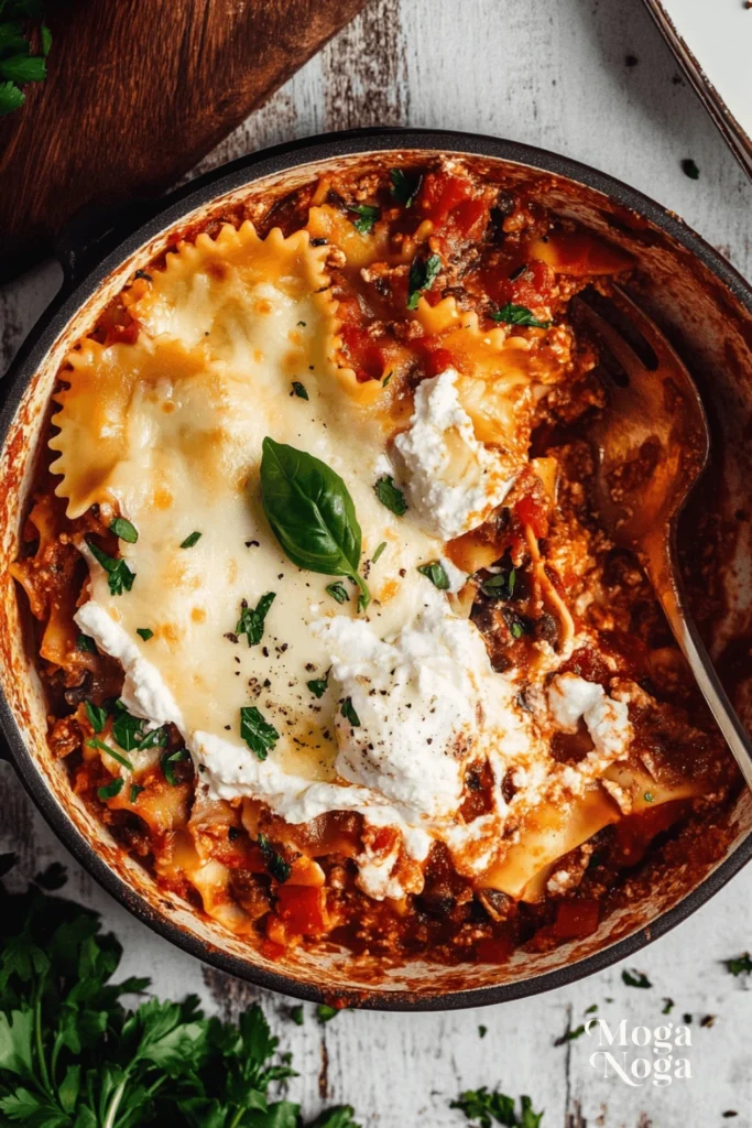 Quick and Cheesy One-Pot Lasagna for Effortless Dinners-4