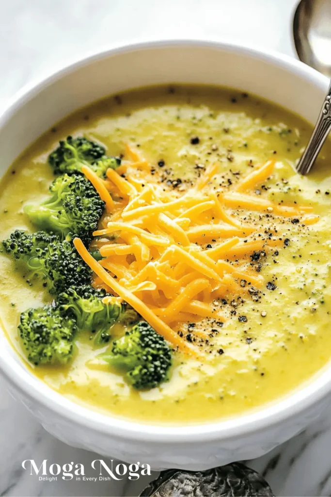 Easy Broccoli Cheddar Soup Crock Pot Recipe