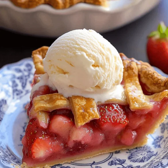 strawberry rhubarb pie