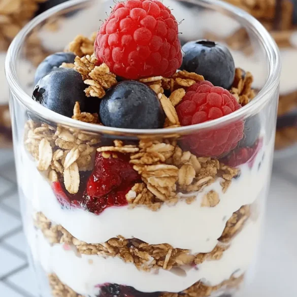 Greek yogurt parfait