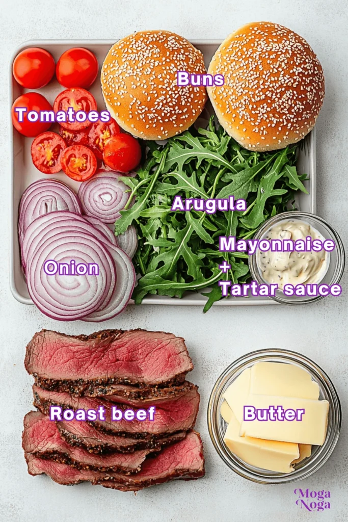 The Ultimate Roast Beef Sandwich: A Flavorful Classic You'll Love-Ingredients