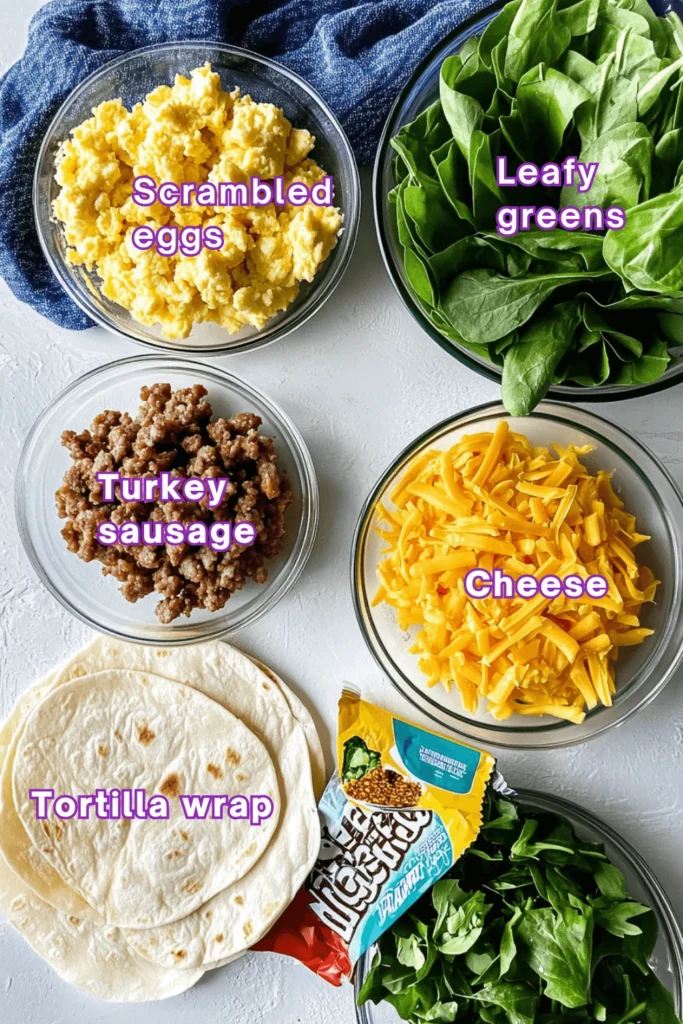 healthy breakfast burrito-Ingredients