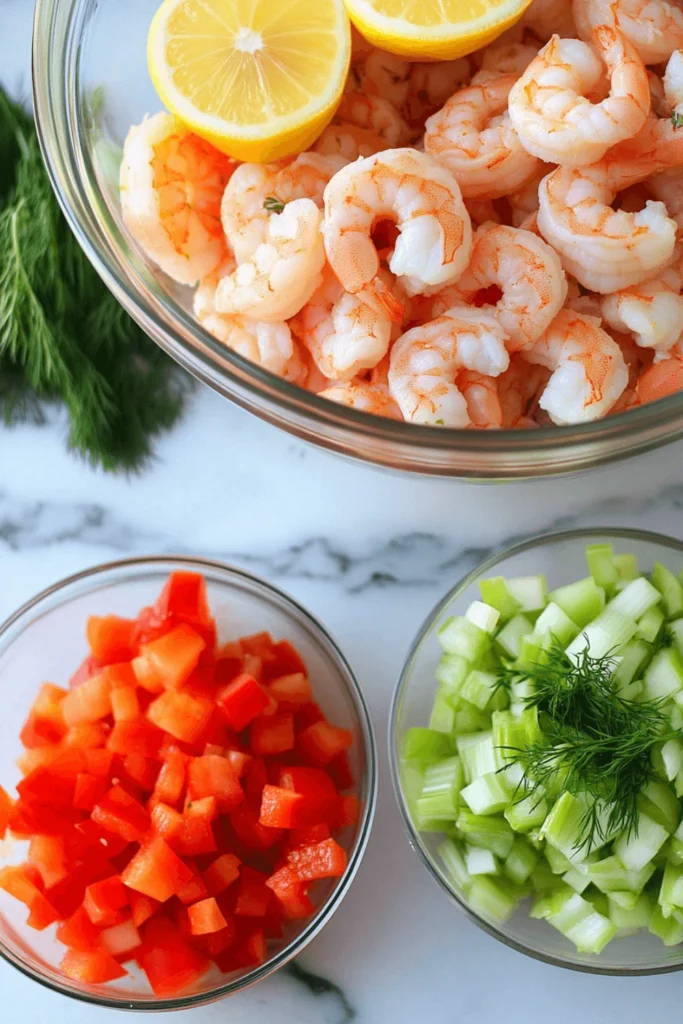  shrimp salad-Ingredients