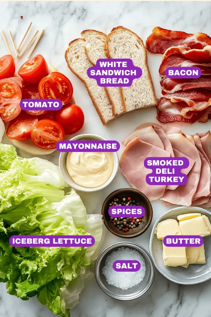 club sandwich recipe-Ingredients