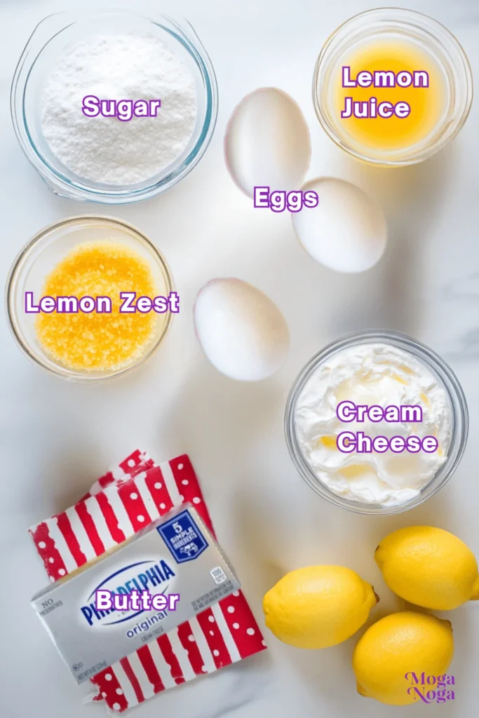 cheesecake lemon meringue pie-Ingredients