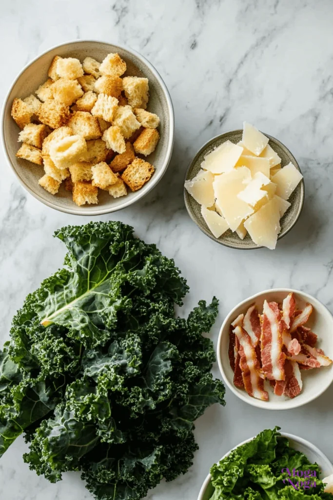 Kale Caesar salad-Ingredients