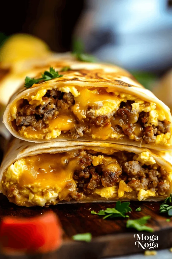 sausage and egg breakfast burrito-1