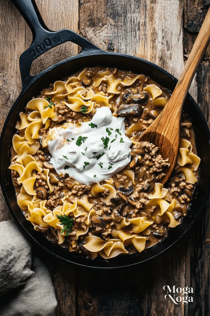 The Ultimate One-Pot Beef Stroganoff Recipe for Cozy Nights-IngredientsThe Ultimate One-Pot Beef Stroganoff Recipe for Cozy Nights-1