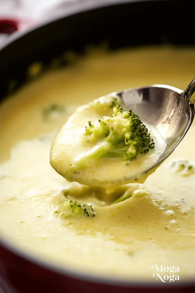 Easy Broccoli Cheddar Soup Crock Pot Recipe-5