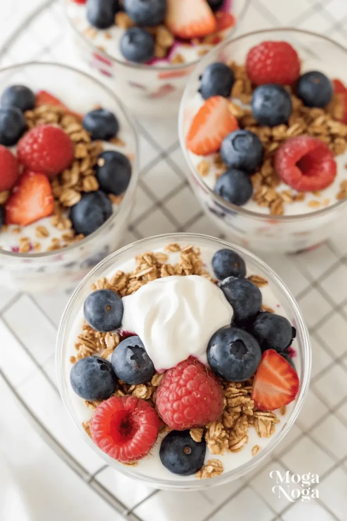 Greek yogurt parfait-5