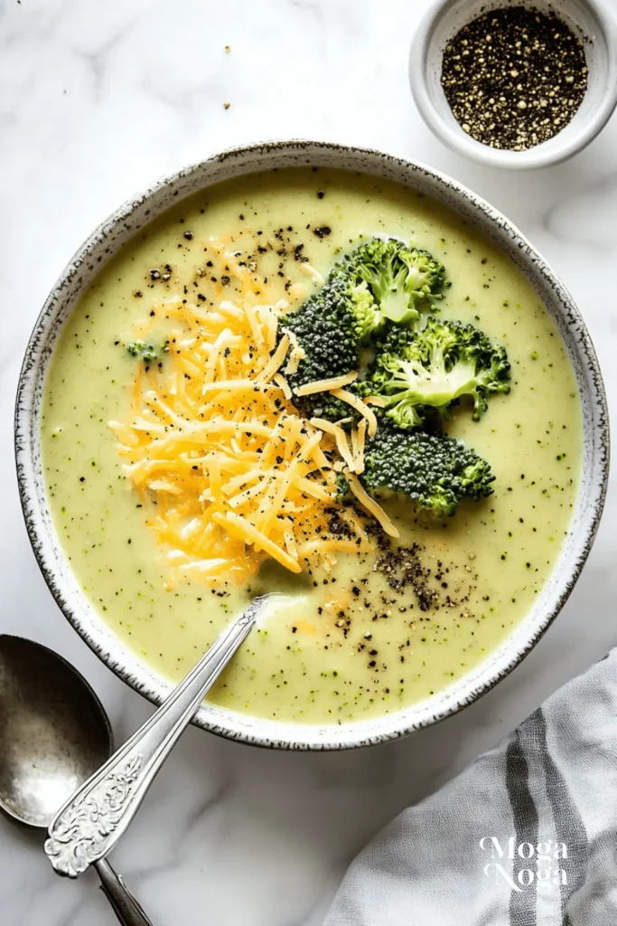 Easy Broccoli Cheddar Soup Crock Pot Recipe-6