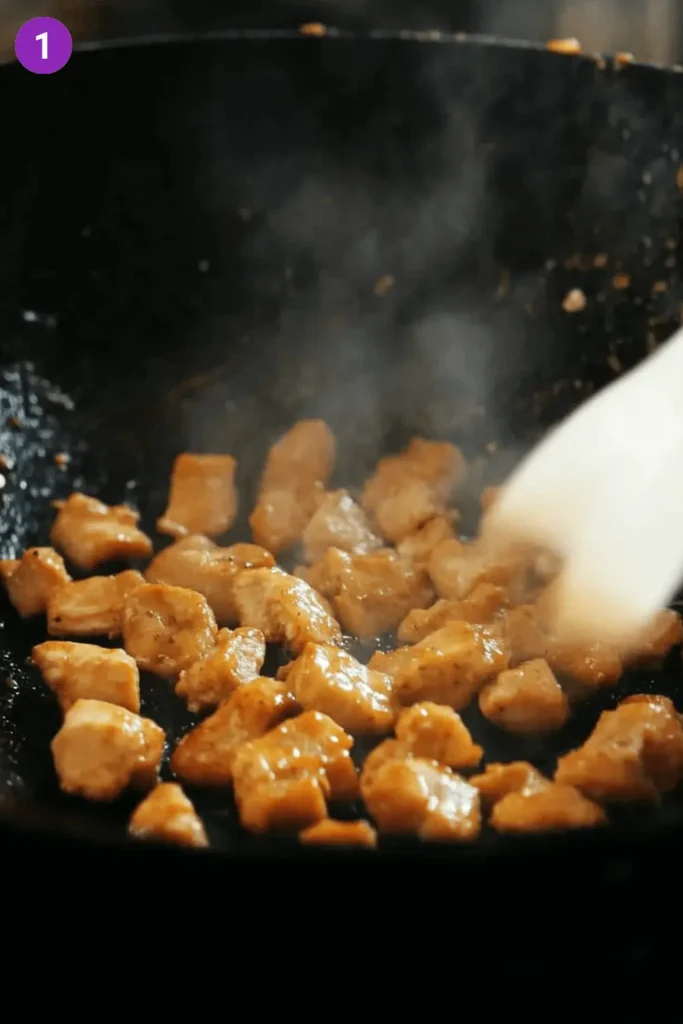  vegetarian chicken fried Rice-step1