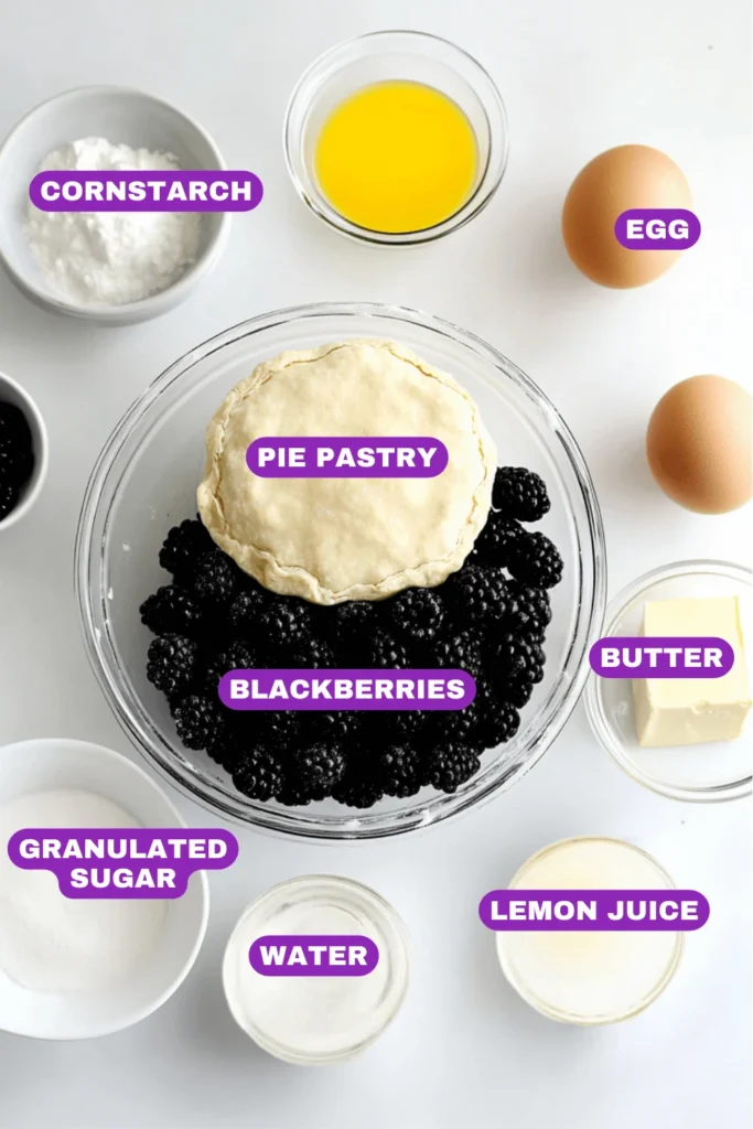 blackberry pie recipe-ingredients