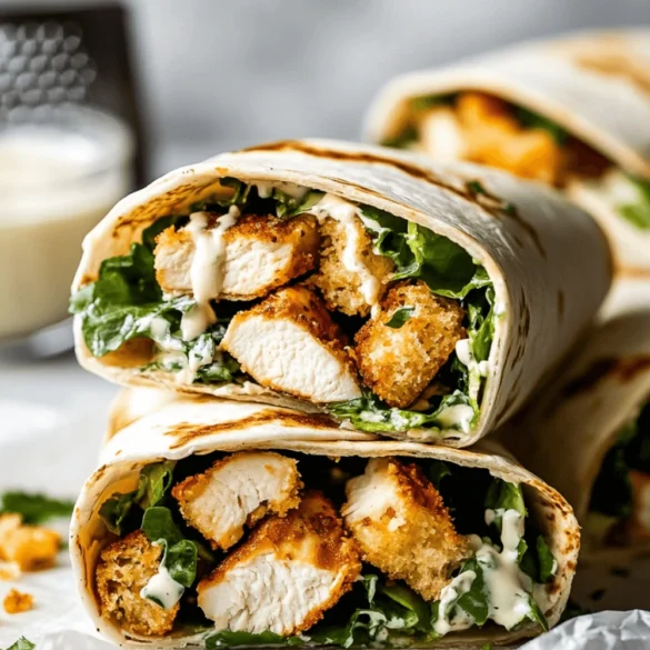 chicken caesar wrap