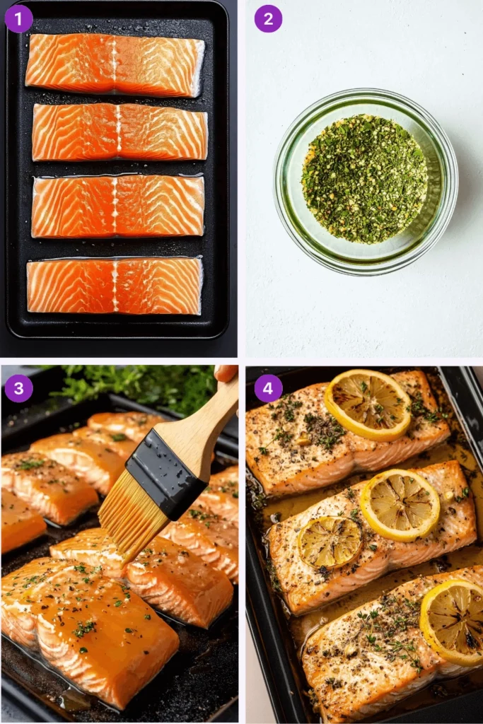 Easy Baked Salmon-Instructions