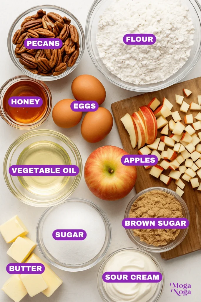 Mini Apple Cakes-Ingredients