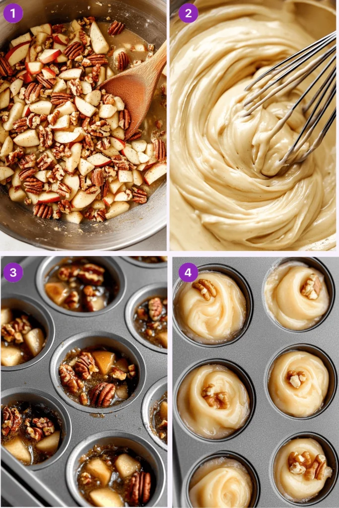 Mini Apple Cakes-Instructions