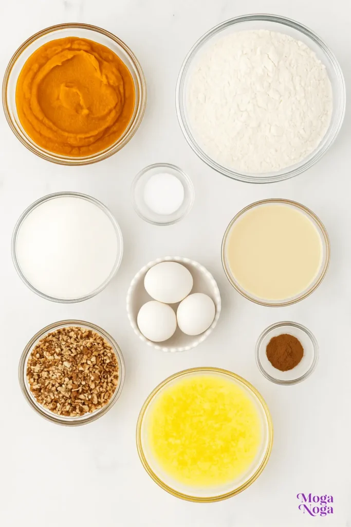 Pumpkin Crunch Recipe-Ingredients