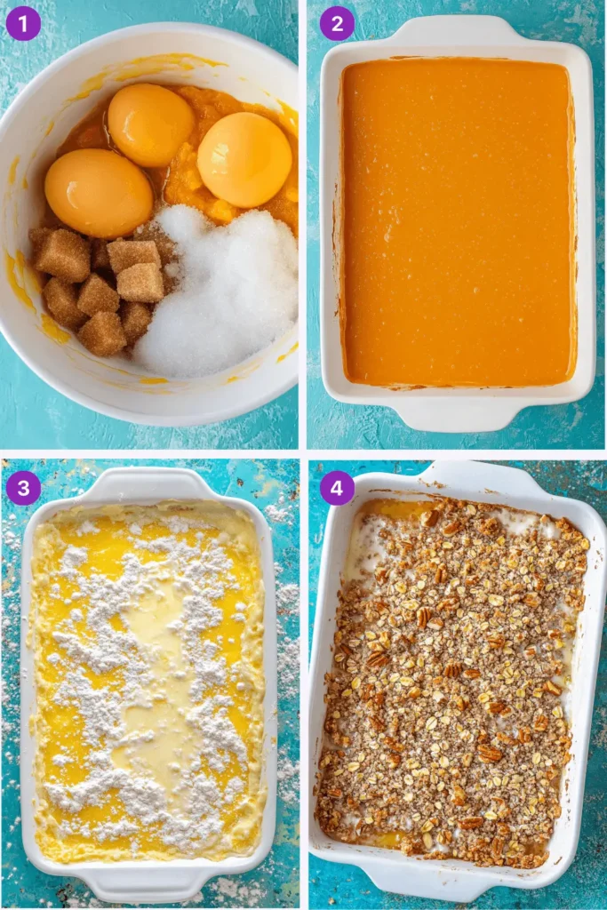 Pumpkin Crunch Recipe-Instructions
