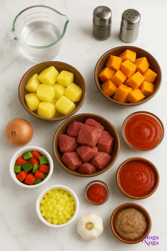 beef caldereta recipe-Ingredients