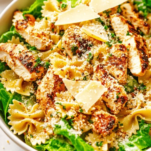 chicken caesar pasta salad chicken caesar pasta salad