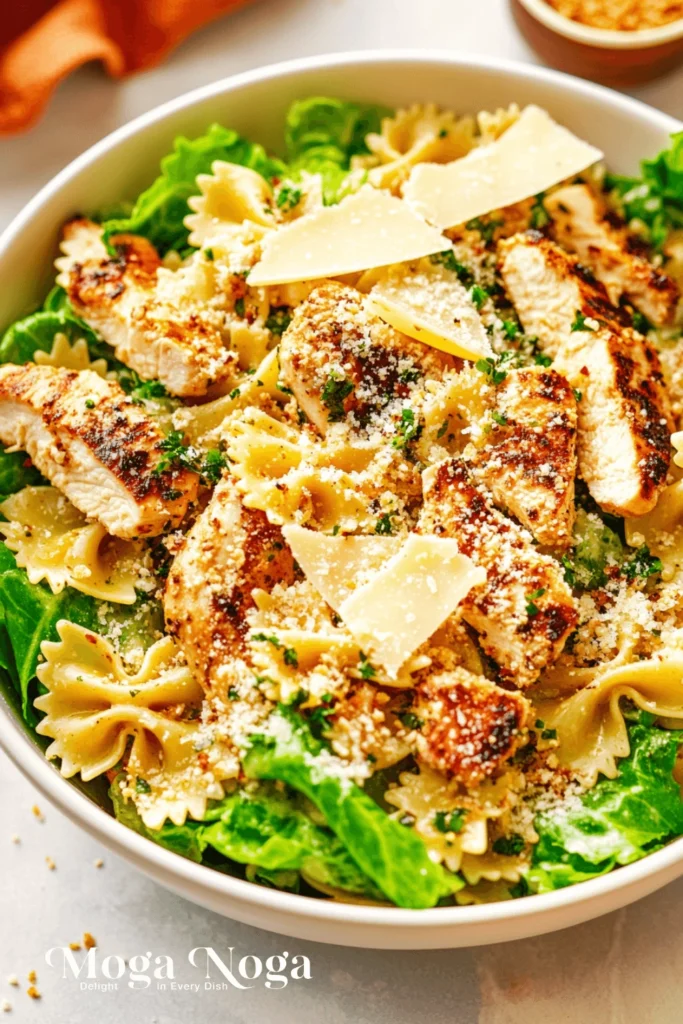 chicken caesar pasta salad