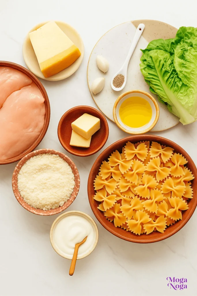 chicken caesar pasta salad-Ingredients