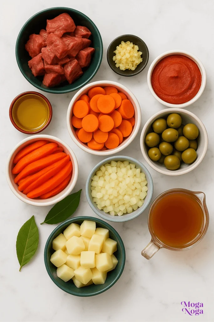 filipino beef caldereta-Ingredients